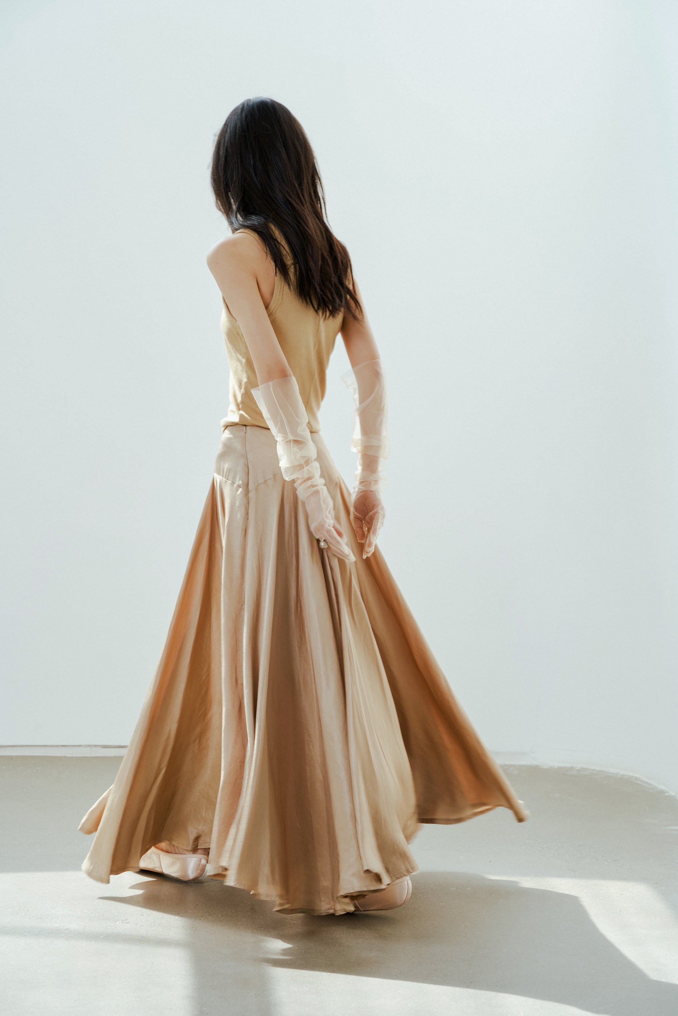 Enlightenment - Pleated Maxi Skirt