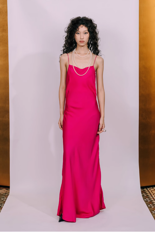 Hilary and Jackie - Satin Slip Gown