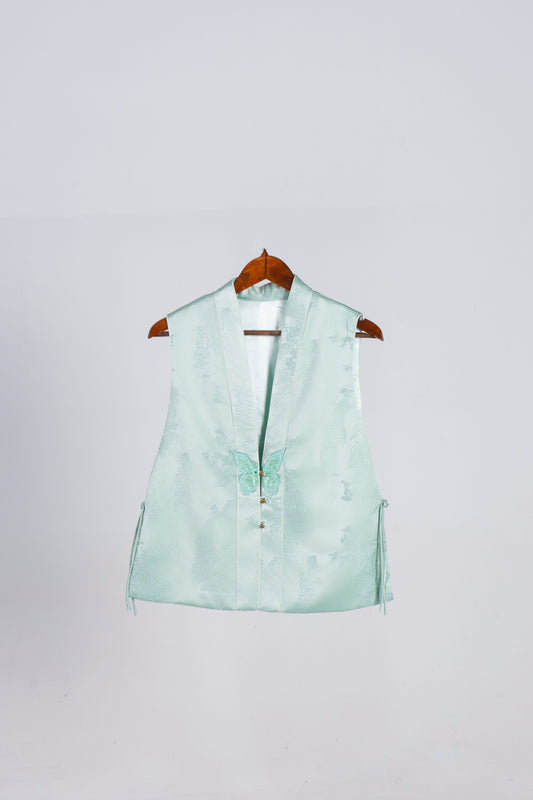 Gossamer Butterfly Dreams - Satin Gilet