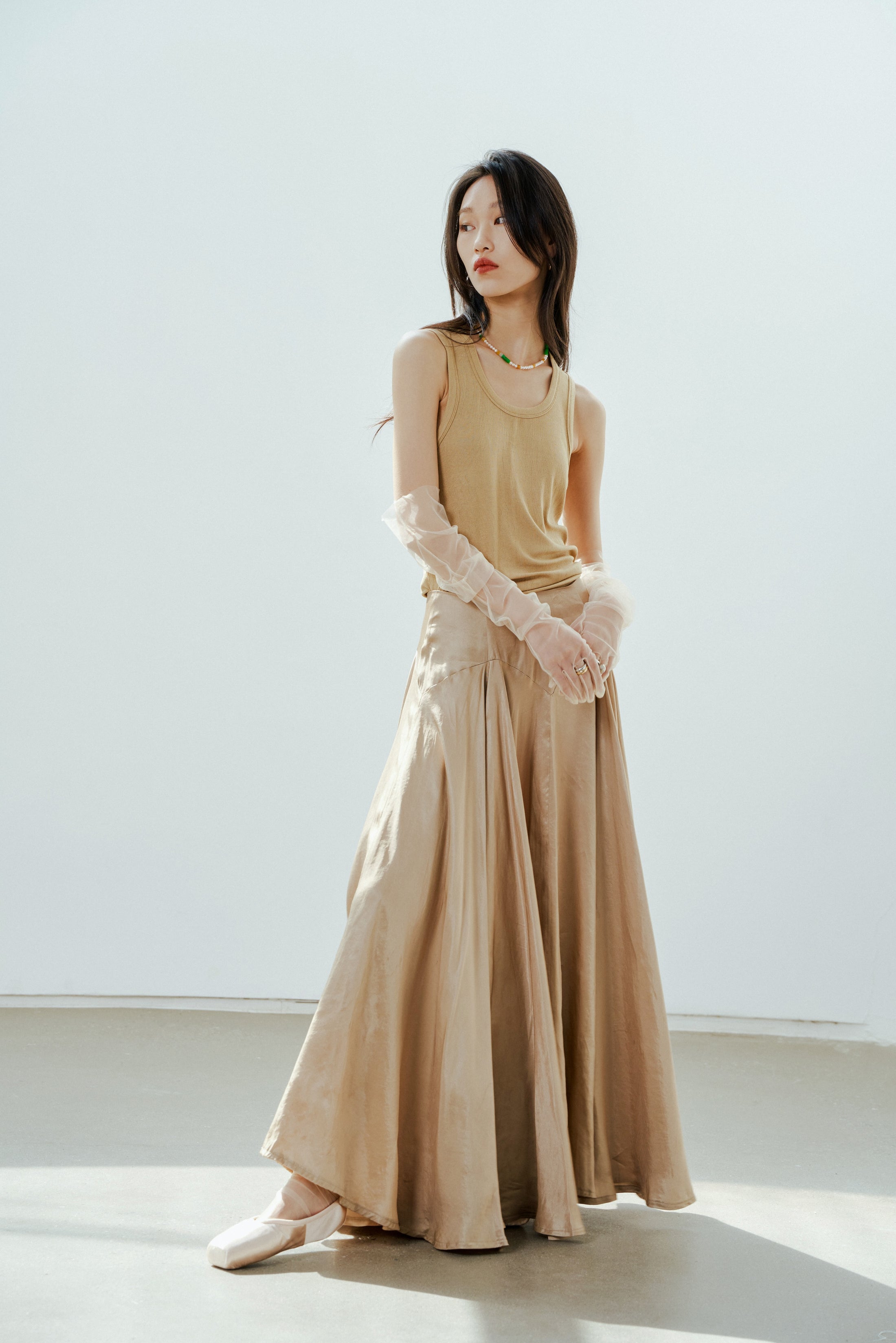 Enlightenment - Pleated Maxi Skirt