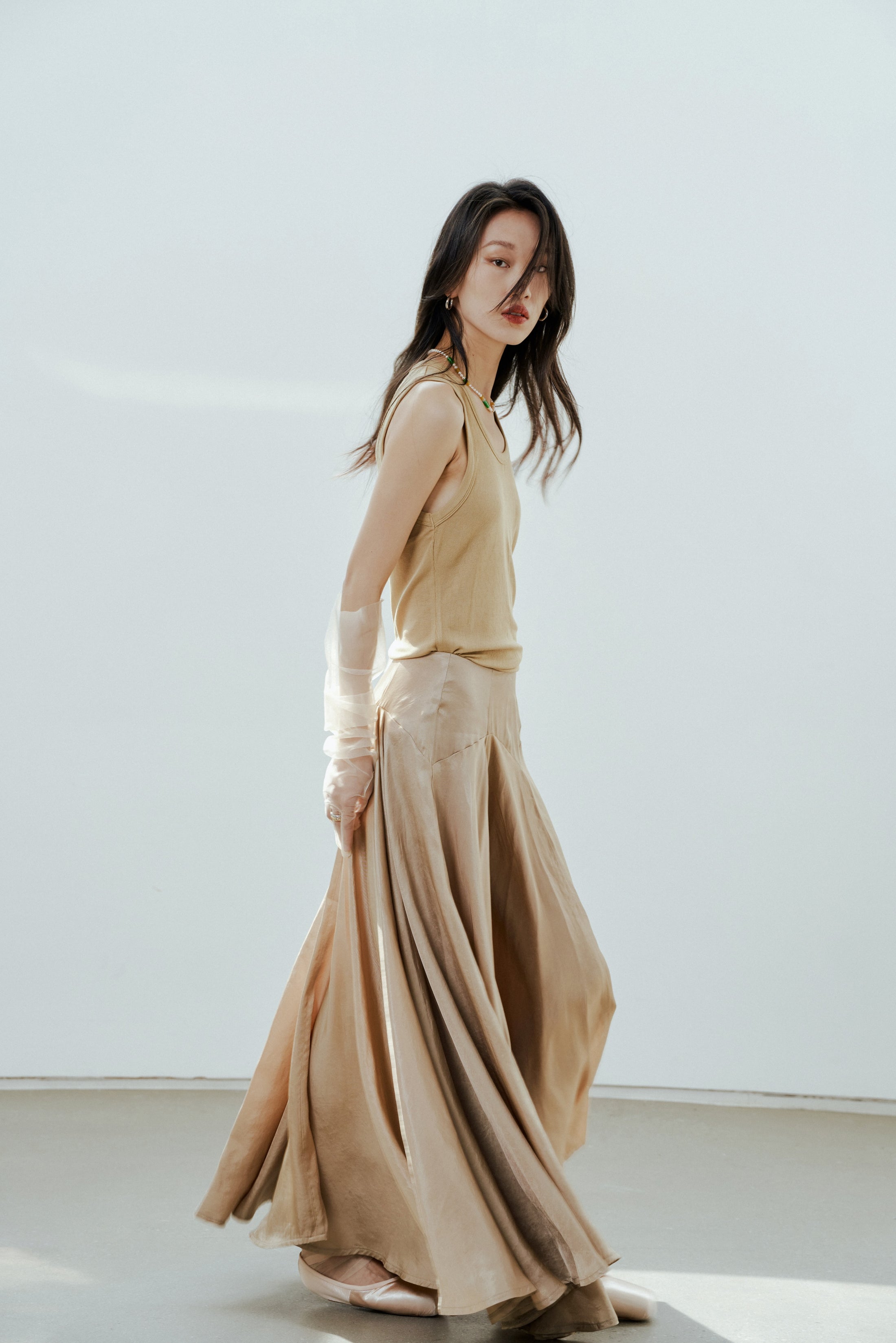 Enlightenment - Pleated Maxi Skirt