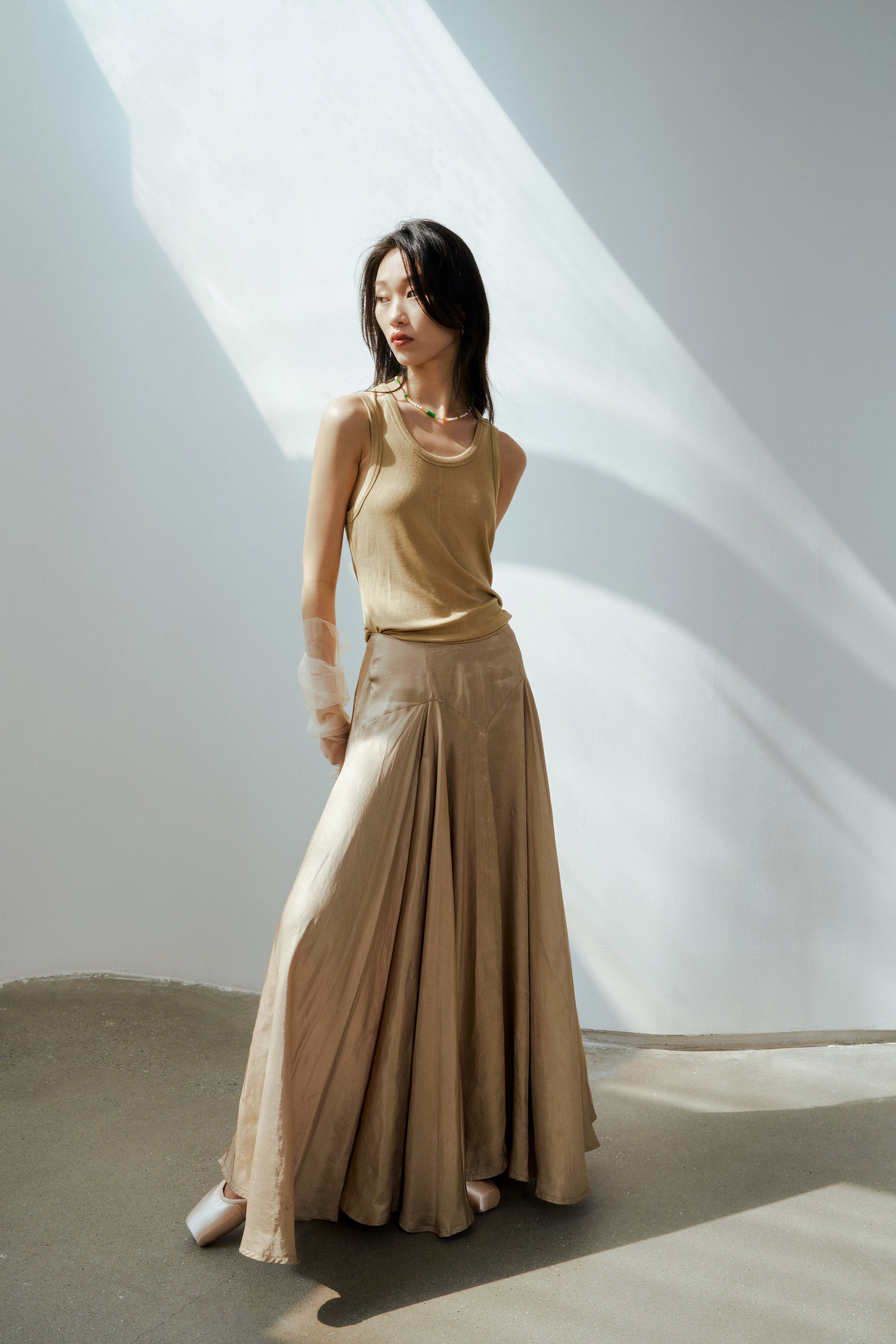 Enlightenment - Pleated Maxi Skirt