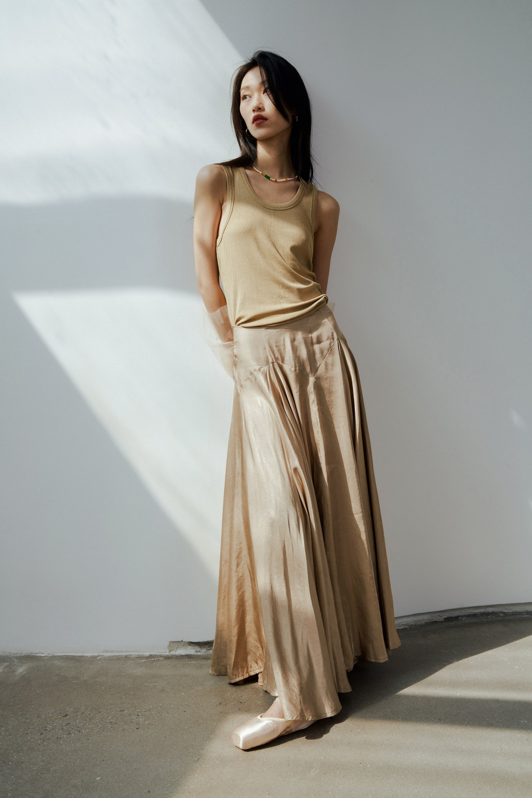 Enlightenment - Pleated Maxi Skirt