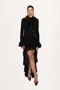 Load image into Gallery viewer, Black Knitted Fur Cardi
