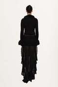 Load image into Gallery viewer, Black Knitted Fur Cardi
