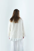 Load image into Gallery viewer, Happiness On The Branches - Wool Silk Blend Embroidered Cardigan
