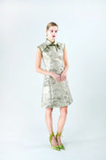 Load image into Gallery viewer, In The Mood for Love: Elegance of Shanghai Sheath - Green Flower Modified Cheongsam
