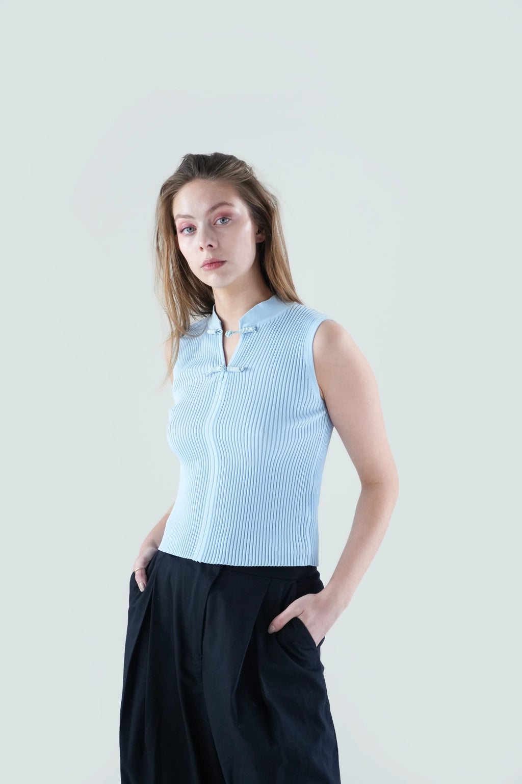 Skyline Ribbed Sleeveless Top - Skyline Top