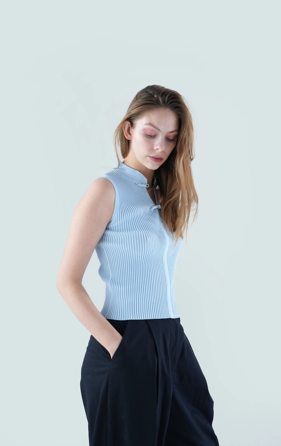 Skyline Ribbed Sleeveless Top - Skyline Top