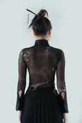 Load image into Gallery viewer, Jiangzhu tears - Embroidered Tulle Top
