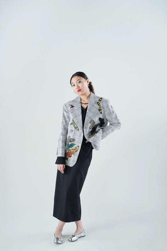 A Better Tomorrow - Woven Embroidered Blazer