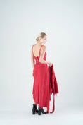 Load image into Gallery viewer, A Series of Mulan's Secret Eternal Flame Ensemble - Red Woven Three Piece Set
