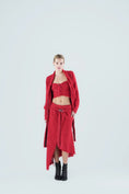 Load image into Gallery viewer, A Series of Mulan's Secret Eternal Flame Ensemble - Red Woven Three Piece Set
