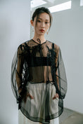 Load image into Gallery viewer, Eighteen Springs - Tulle Ru Blouse
