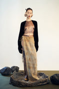 Load image into Gallery viewer, The Downfall - Satin Linen Blend Wrap Skirt
