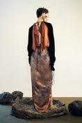 Load image into Gallery viewer, The Downfall - Satin Linen Blend Wrap Skirt
