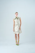 Load image into Gallery viewer, In The Mood for Love: Elegance of Shanghai Sheath - Green Flower Modified Cheongsam
