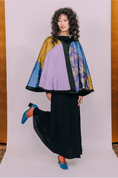 Load image into Gallery viewer, Reinvention - Patchwork Reversible Satin Cape
