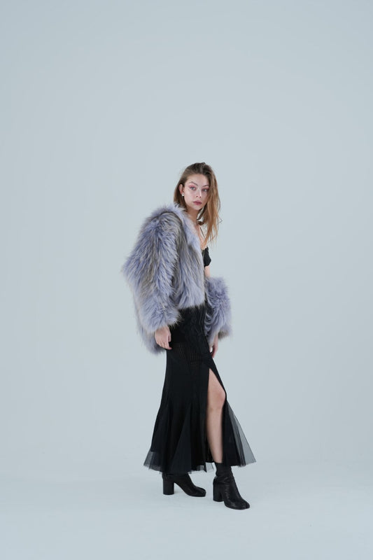 Flame-Tongue Sonnets - Fur Knitted Coat