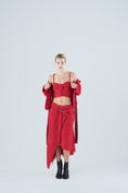 Load image into Gallery viewer, A Series of Mulan's Secret Eternal Flame Ensemble - Red Woven Three Piece Set
